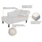 Diva Recamier Dora 160cm Lado Esquerdo Branco