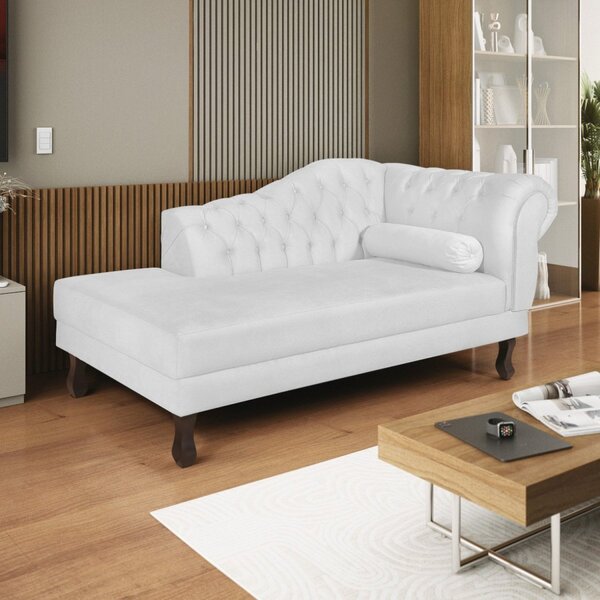 Diva Recamier Dora 160cm Lado Esquerdo Branco