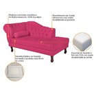 Diva Recamier Dora 185cm Lado Direito Suede Pink