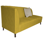 Divã Recamier Heitor 140cm Com Almofada Lado Direito Suede -