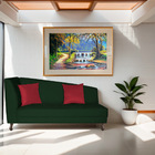 Divã Recamier Heitor 140cm Com Almofada Lado Direito Suede -