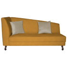 Divã Recamier Heitor 140cm Com Almofada Lado Direito Suede -