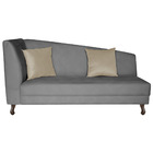 Divã Recamier Heitor 140cm Com Almofada Lado Direito Suede -