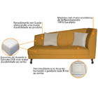 Divã Recamier Heitor 140cm Com Almofada Lado Esquerdo Suede -