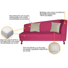 Divã Recamier Heitor 140cm Com Almofada Lado Esquerdo Suede -