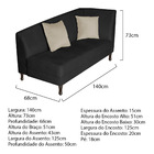 Divã Recamier Heitor 140cm Com Almofada Lado Esquerdo Suede -