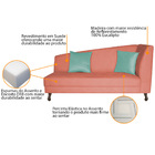 Divã Recamier Heitor 140cm Com Almofada Lado Esquerdo Suede -