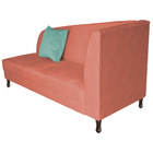 Divã Recamier Heitor 140cm Com Almofada Lado Esquerdo Suede -