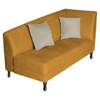 Divã Recamier Heitor 140cm Com Almofada Lado Esquerdo Suede -