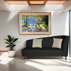 Divã Recamier Heitor 140cm Com Almofada Lado Esquerdo Suede -