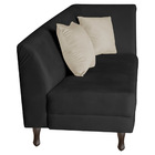 Divã Recamier Heitor 140cm Com Almofada Lado Esquerdo Suede -