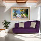 Divã Recamier Heitor 140cm Com Almofada Lado Esquerdo Suede -