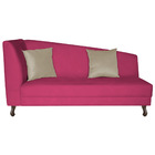 Divã Recamier Heitor 160cm Com Almofada Lado Direito Suede -