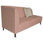 Divã Recamier Heitor 160cm Com Almofada Lado Direito Suede -