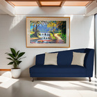 Divã Recamier Heitor 160cm Com Almofada Lado Esquerdo Suede -