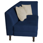 Divã Recamier Heitor 160cm Com Almofada Lado Esquerdo Suede -