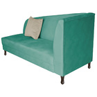 Divã Recamier Heitor 160cm Com Almofada Lado Esquerdo Suede -