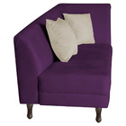 Divã Recamier Heitor 160cm Com Almofada Lado Esquerdo Suede -