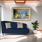 Divã Recamier Heitor 185cm Com Almofada Lado Direito Suede -