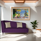 Divã Recamier Heitor 185cm Com Almofada Lado Direito Suede -