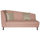 Divã Recamier Heitor 185cm Com Almofada Lado Direito Suede -