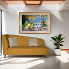 Divã Recamier Heitor 185cm Com Almofada Lado Direito Suede -