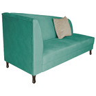 Divã Recamier Heitor 185cm Com Almofada Lado Direito Suede -