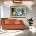 Divã Recamier Heitor 185cm Com Almofada Lado Direito Suede -