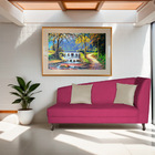 Divã Recamier Heitor 185cm Com Almofada Lado Esquerdo Suede -