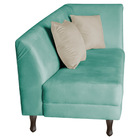 Divã Recamier Heitor 185cm Com Almofada Lado Esquerdo Suede -