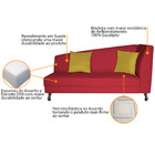 Divã Recamier Heitor 185cm Com Almofada Lado Esquerdo Suede -