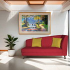 Divã Recamier Heitor 185cm Com Almofada Lado Esquerdo Suede -