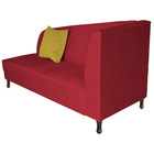 Divã Recamier Heitor 185cm Com Almofada Lado Esquerdo Suede -