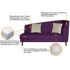 Divã Recamier Heitor 185cm Com Almofada Lado Esquerdo Suede -