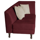 Divã Recamier Heitor 185cm Com Almofada Lado Esquerdo Suede -