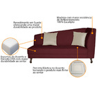 Divã Recamier Heitor 185cm Com Almofada Lado Esquerdo Suede -