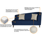 Divã Recamier Heitor 185cm Com Almofada Lado Esquerdo Suede -