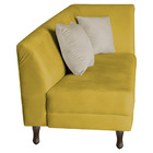 Divã Recamier Heitor 185cm Com Almofada Lado Esquerdo Suede -