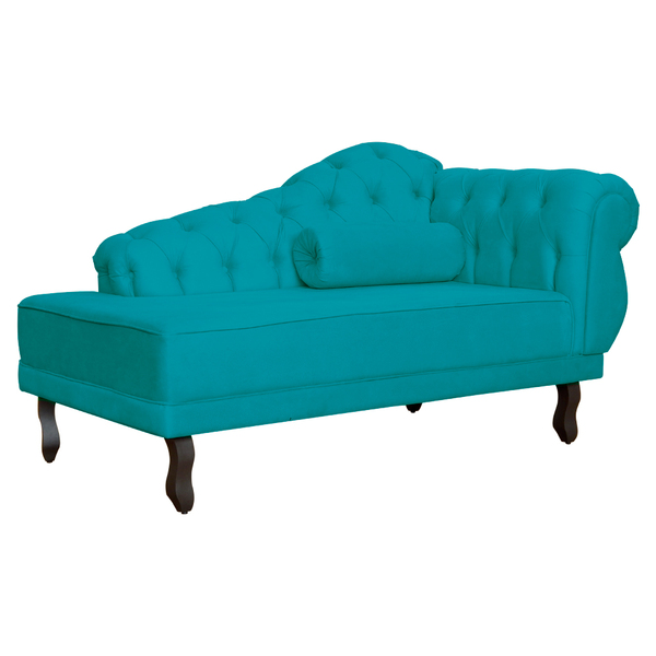 Divã Recamier Larissa Suede Lado Esquerdo - Ds Estofados - Az