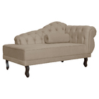 Divã Recamier Larissa Suede Lado Esquerdo - Ds Estofados - Ca