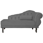 Divã Recamier Larissa Suede Lado Esquerdo - Ds Estofados - Ci