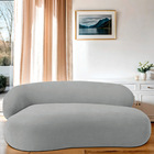 Divã Recamier Luxo Decorativo Canadá 150cm Lado Direito Boucl