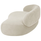 Divã Recamier Luxo Decorativo Canadá 180cm Lado Direito Boucl