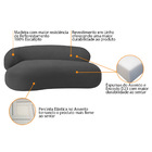 Divã Recamier Luxo Decorativo Canadá 180cm Lado Direito Linho