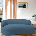 Divã Recamier Luxo Decorativo Canadá 180cm Lado Direito Linho