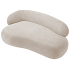 Divã Recamier Luxo Decorativo Canadá 180cm Lado Direito Linho