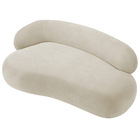 Divã Recamier Luxo Decorativo Canadá 200cm Lado Direito Boucl