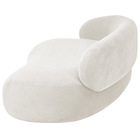 Divã Recamier Luxo Decorativo Canadá 200cm Lado Direito Boucl