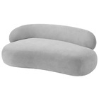 Divã Recamier Luxo Decorativo Canadá 200cm Lado Direito Linho