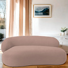 Divã Recamier Luxo Decorativo Canadá 200cm Lado Direito Linho